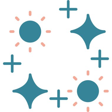 Güneş simgesinin vektör illüstrasyonu