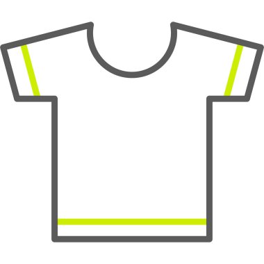 T-shirt vektör simgesi. düz dizayn sembolü. Pictogram beyaz arkaplanda izole edilmiştir. Web ve yazılım arayüzleri için tasarlandı.
