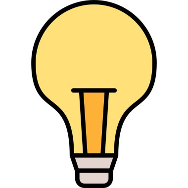 Ampul Simgesi, Vektör illüstrasyonu