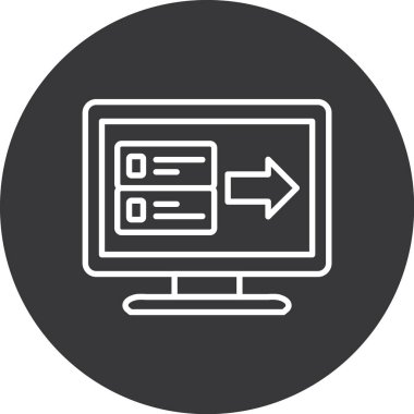 seo modern simgesinin vektör illüstrasyonu