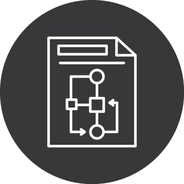 Dosya simgesinin vektör illüstrasyonu