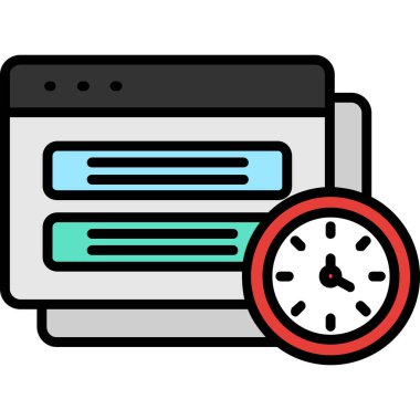 Web simgesi vektör illüstrasyonu