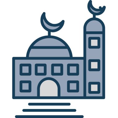 Tamamlanmış taslak biçiminde Mübarek cami simgesi