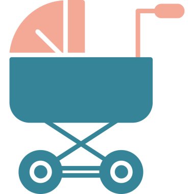 El arabası. Web simgesi basit illüstrasyon