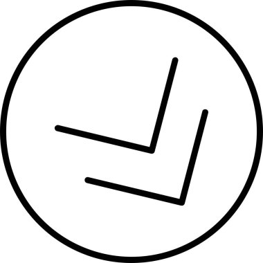 Saat. Web simgesi basit illüstrasyon