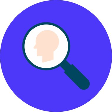 Beyin. Web simgesi basit illüstrasyon