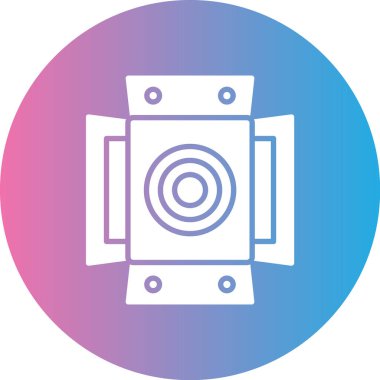 Kamera. Web simgesi basit illüstrasyon