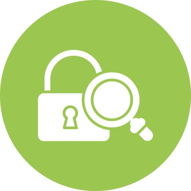 Kilit. Web simgesi basit illüstrasyon