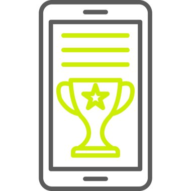 Smartphone Simgesi, vektör illüstrasyonu