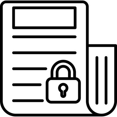 ikon vektör illüstrasyonunu kilitle