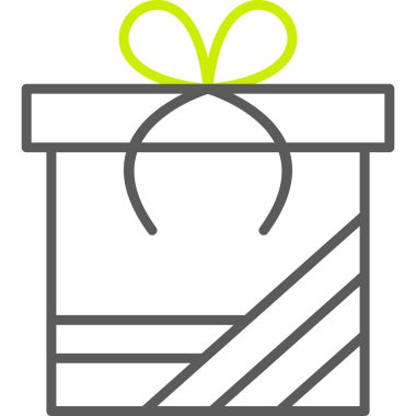 Hediye. Web simgesi basit illüstrasyon