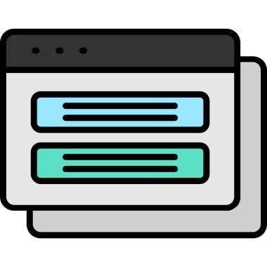 Web simgesi tasarımı. vektör illüstrasyonu