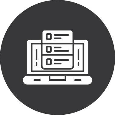 bilgisayar simgesi vektör illüstrasyonu