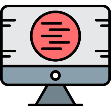 bilgisayar simgesi, vektör illüstrasyonu