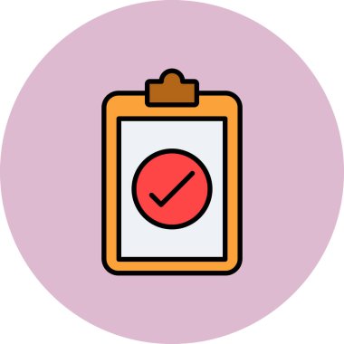 Bir pano simgesinin vektör illüstrasyonu