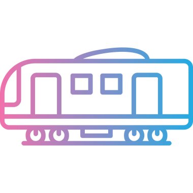 Tren yolu vektör simgesi. satır biçimi vektör simgesi.