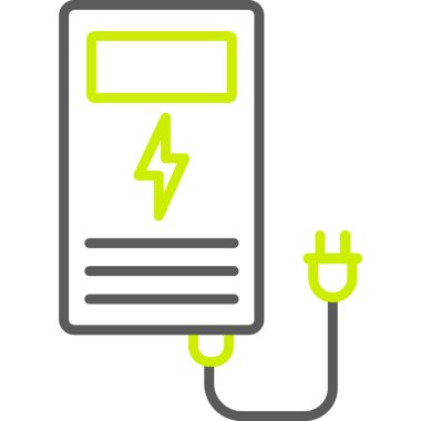 Güç. Web simgesi basit illüstrasyon