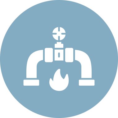 gaz boru simgesi vektör illüstrasyon tasarımı