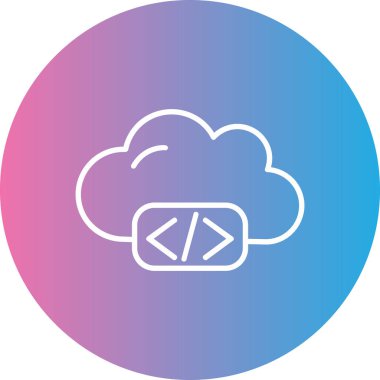 Bulut. Web simgesi basit tasarım