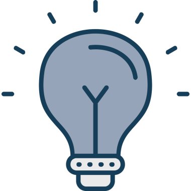 Ampul. Web simgesi basit tasarım