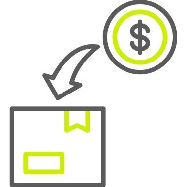 para dolar vektör simgesi