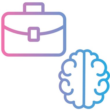 İnsan beyninin vektör çizimi