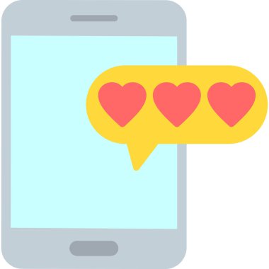 ileti sohbet aşk simgesi