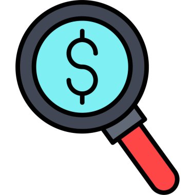 Ara. Web simgesi vektör illüstrasyonu