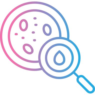 Bir büyüteç simgesinin vektör çizimi