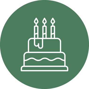 kek ikonu vektör illüstrasyonu