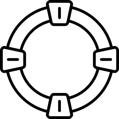 Bir zincir simgesinin vektör illüstrasyonu