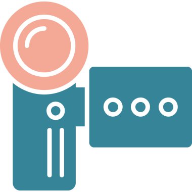 Kamera. Web simgesi basit illüstrasyon