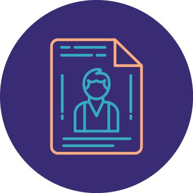 Belge simgesinin vektör illüstrasyonu