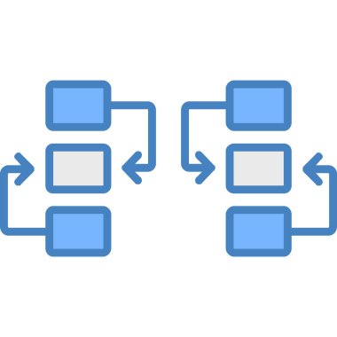 akış vektör çizgisi simgesi