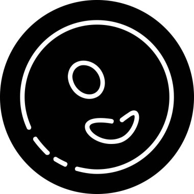 Gülümse. Web simgesi basit illüstrasyon