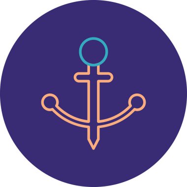 çapa simgesinin vektör illüstrasyonu