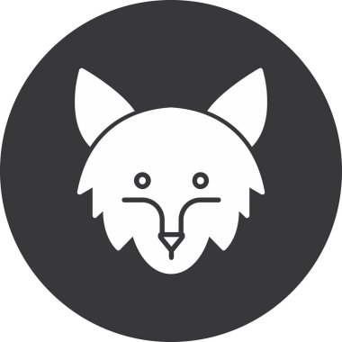 Hayvan, hayvan, vektör çizimi. Beyaz arkaplanda izole edilmiş hayvan simgesi, vektör.