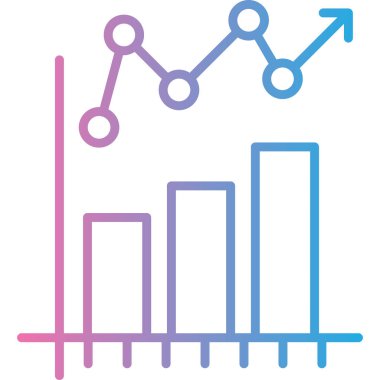 bar chart. web icon simple design