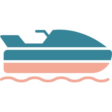 Gemi. Web simgesi basit illüstrasyon