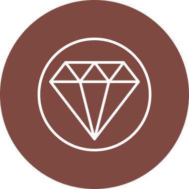 Elmas simgesi vektör illüstrasyonu