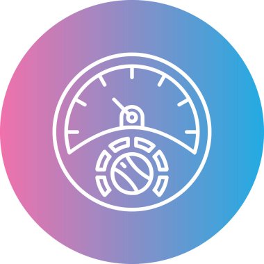 Hız göstergesinin vektör illüstrasyon simgesi