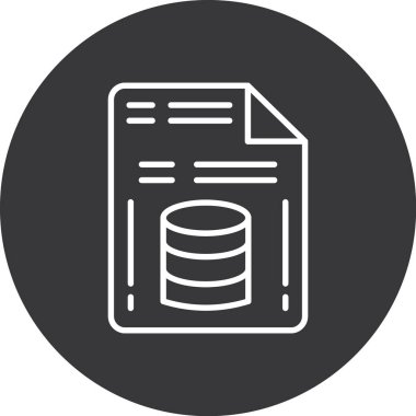 Dosya modern simgesinin vektör illüstrasyonu