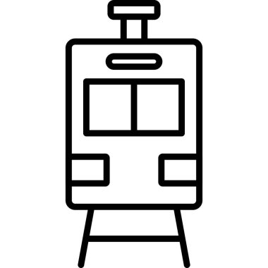 tren simgesi vektör illüstrasyonu