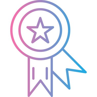 ödül rozeti simgesi doldurulmuş - özet biçimi