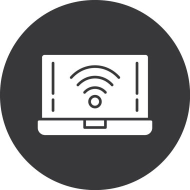 Bilgisayar. Web simgesi basit illüstrasyon