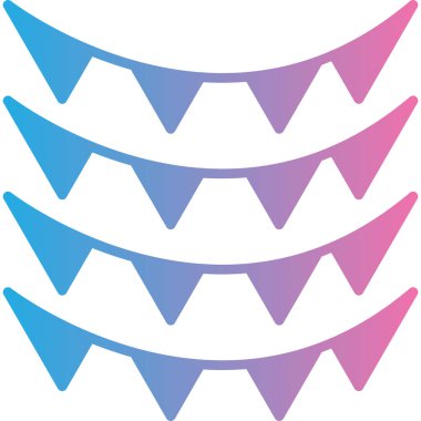 Doğum günü Keki simgesi, vektör illüstrasyonu