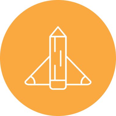 roket ikonu vektör illüstrasyonu