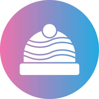 Bir şapka simgesinin vektör illüstrasyonu