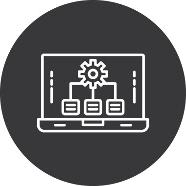 seo modern simgesinin vektör illüstrasyonu