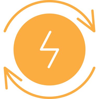 güç simgesi vektör illüstrasyonu